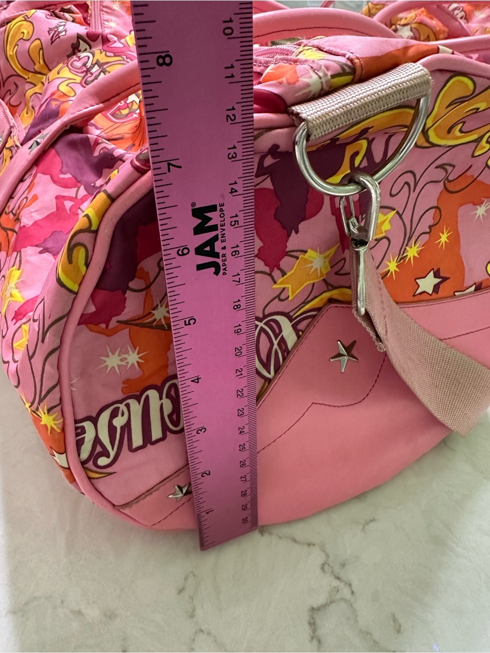 Oilily Pink Multicolor Patterned duffle bad - Picture 13 of 16